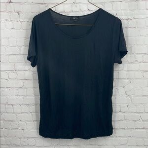 Comfy USA Super Soft Basic Everyday Women's Black Tshirt Tee Short Sleeve XL